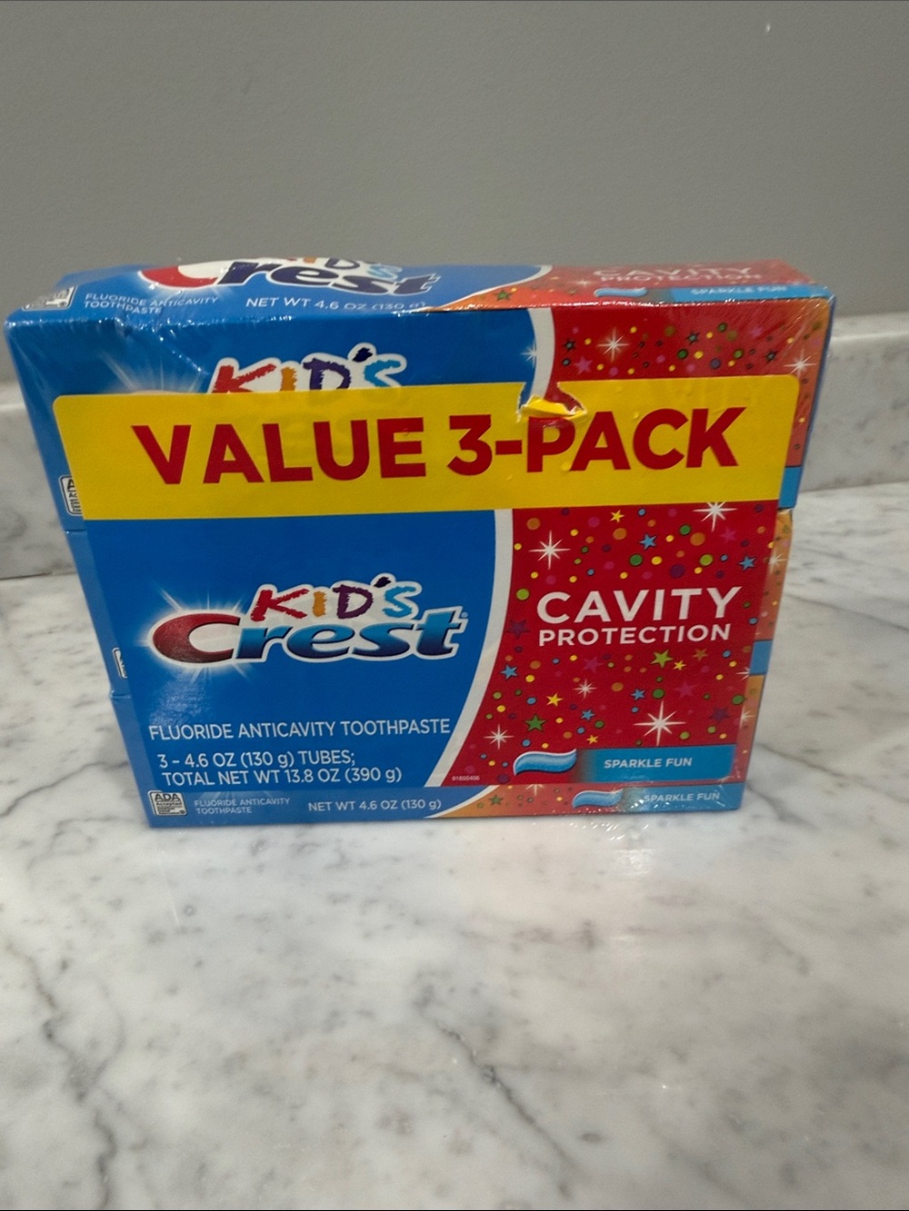 Crest Kid's Toothpaste Value 3-Pack - Brand new